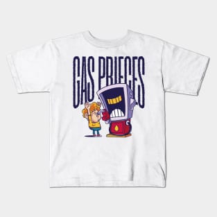 gas pump cartoon Kids T-Shirt